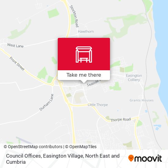 Council Offices, Easington Village map