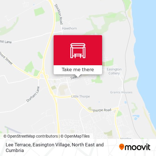 Lee Terrace, Easington Village map