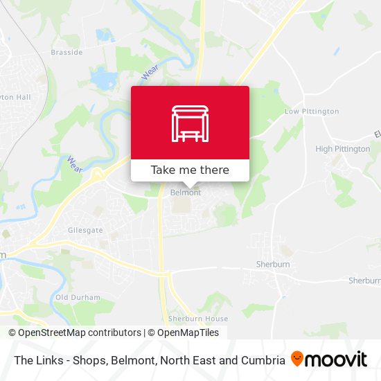 The Links - Shops, Belmont map