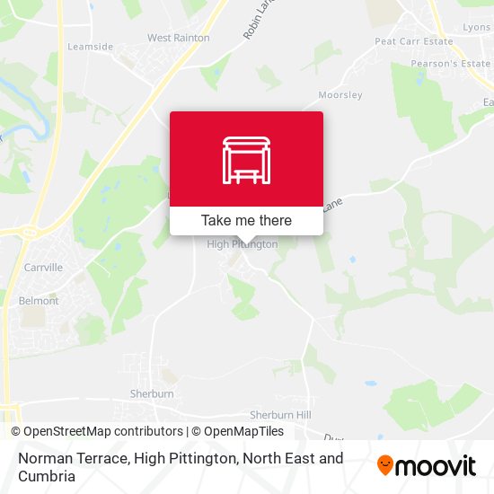 Norman Terrace, High Pittington map