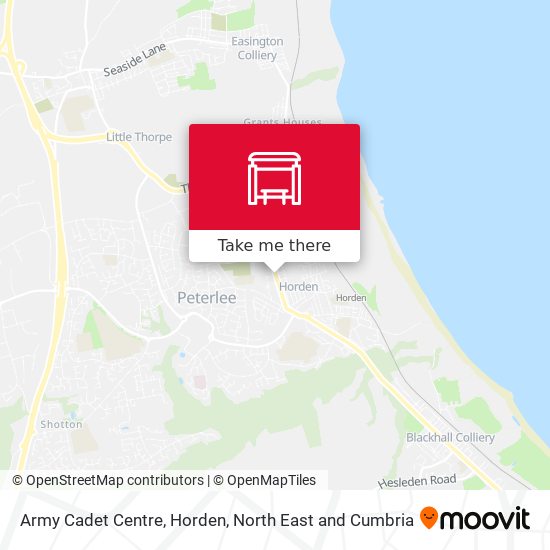 Army Cadet Centre, Horden map