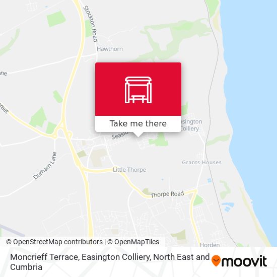 Moncrieff Terrace, Easington Colliery map