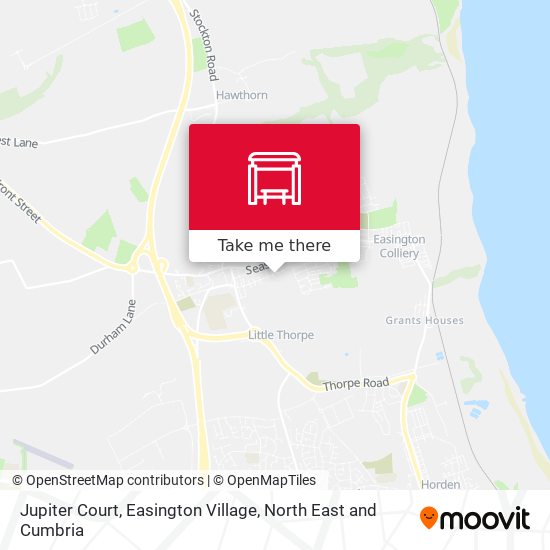 Jupiter Court, Easington Village map