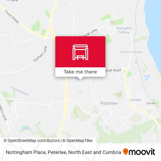 Nottingham Place, Peterlee map