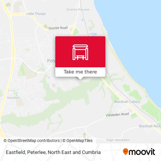 Eastfield, Peterlee map