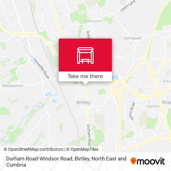 Durham Road-Windsor Road, Birtley map