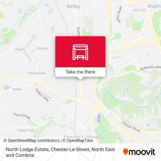 North Lodge Estate, Chester-Le-Street map