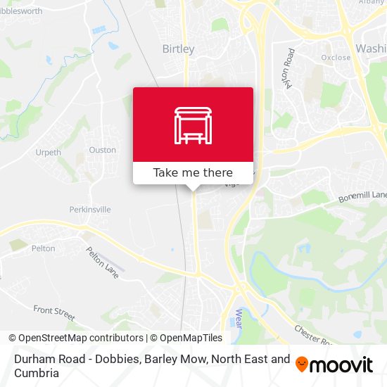 Durham Road - Dobbies, Barley Mow map