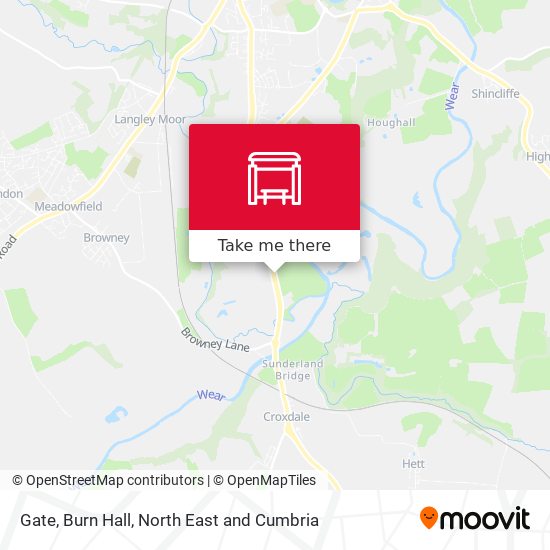 Gate, Burn Hall map