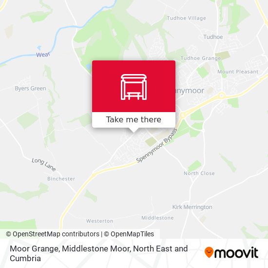 Moor Grange, Middlestone Moor map