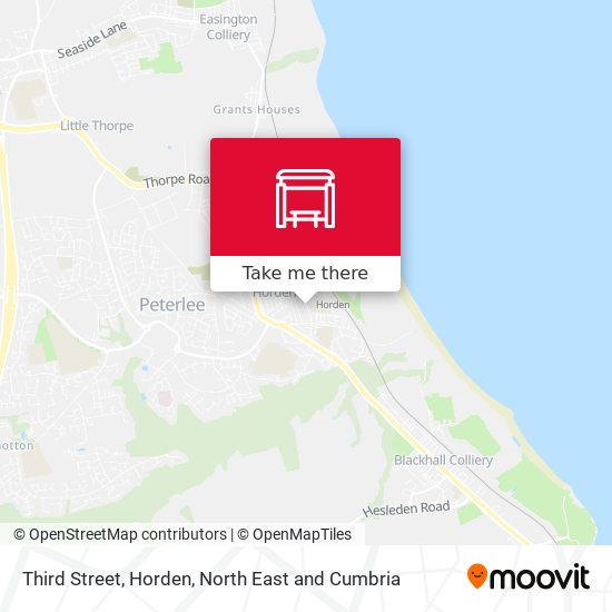 Third Street, Horden map