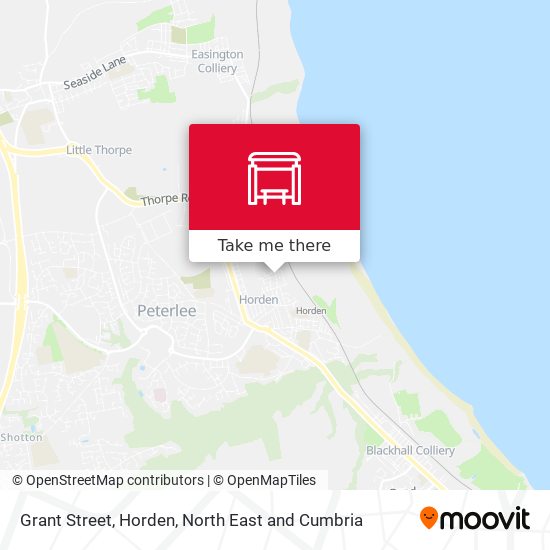 Grant Street, Horden map