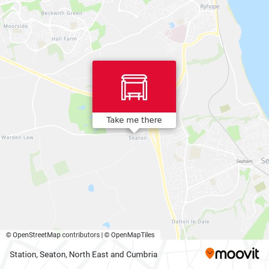 Station, Seaton map