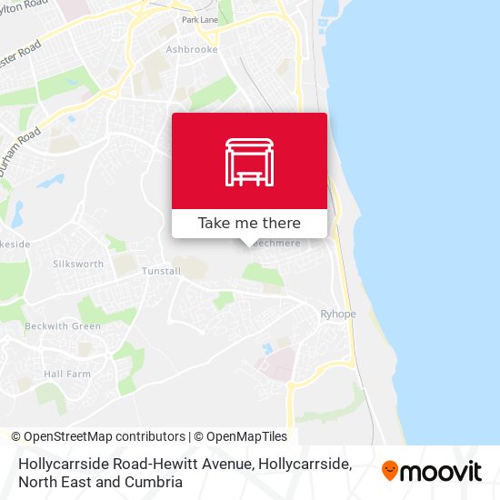 Hollycarrside Road-Hewitt Avenue, Hollycarrside map
