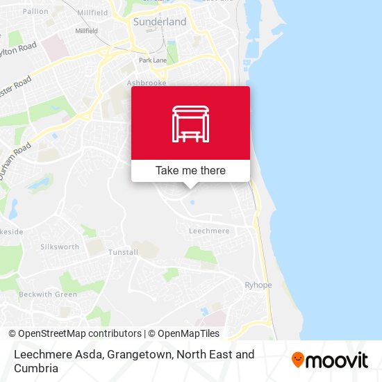 Leechmere Asda, Grangetown map