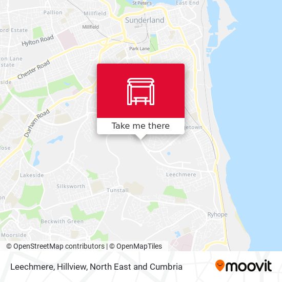 Leechmere, Hillview map