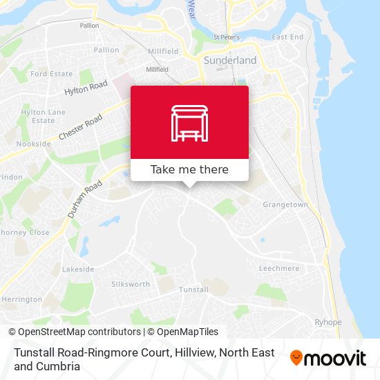 Tunstall Road-Ringmore Court, Hillview map