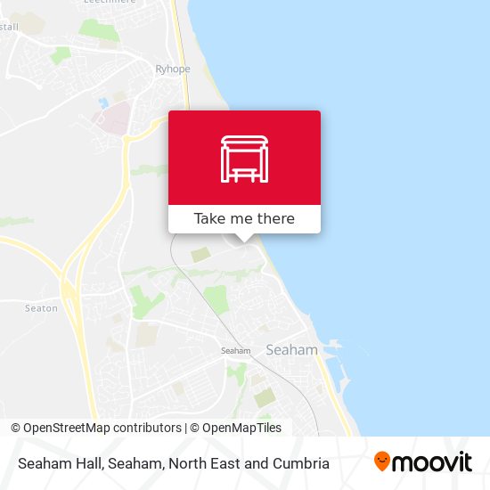 Seaham Hall, Seaham map