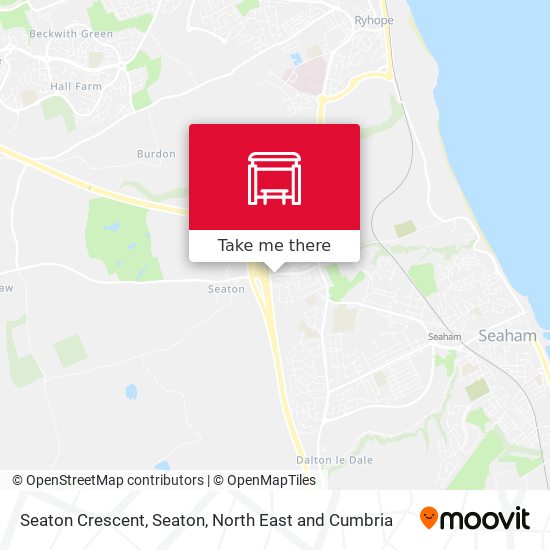 Seaton Crescent, Seaton map