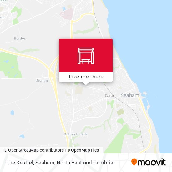 The Kestrel, Seaham map