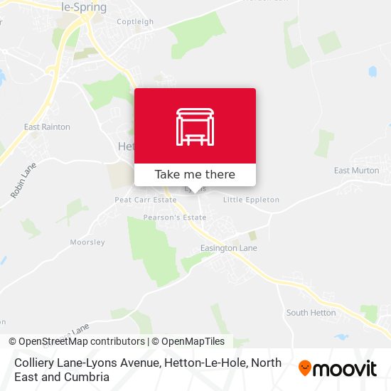 Colliery Lane-Lyons Avenue, Hetton-Le-Hole map