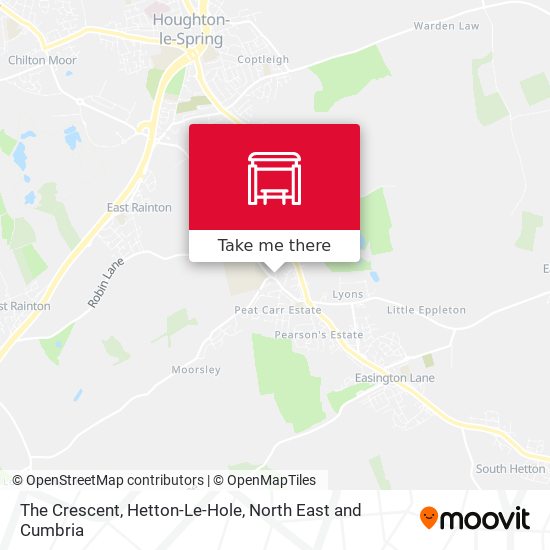 The Crescent, Hetton-Le-Hole map