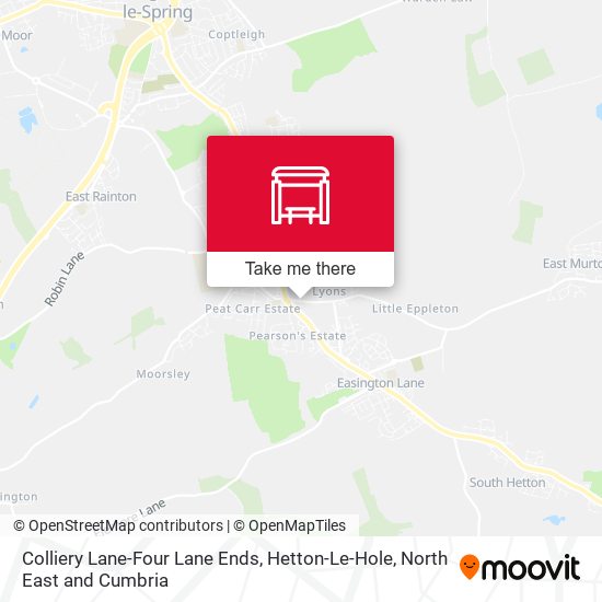 Colliery Lane-Four Lane Ends, Hetton-Le-Hole map