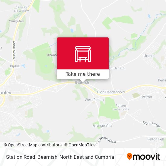 Station Road, Beamish map