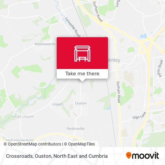 Crossroads, Ouston map