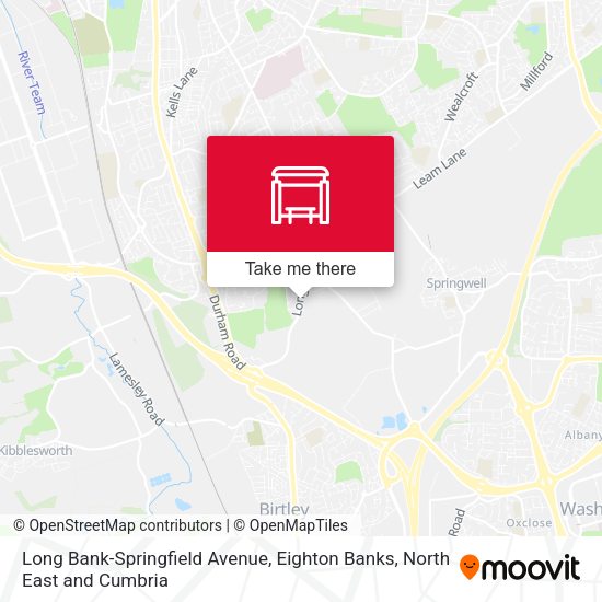 Long Bank-Springfield Avenue, Eighton Banks map
