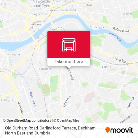 Old Durham Road-Carlingford Terrace, Deckham map