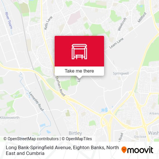Long Bank-Springfield Avenue, Eighton Banks map