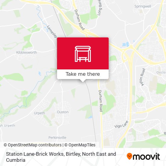 Station Lane-Brick Works, Birtley map