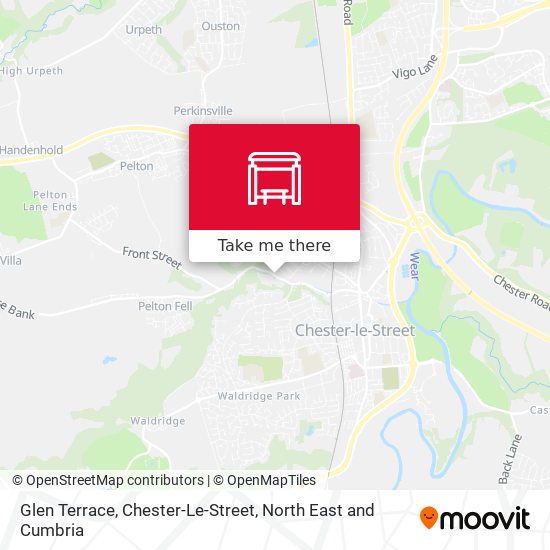 Glen Terrace, Chester-Le-Street map