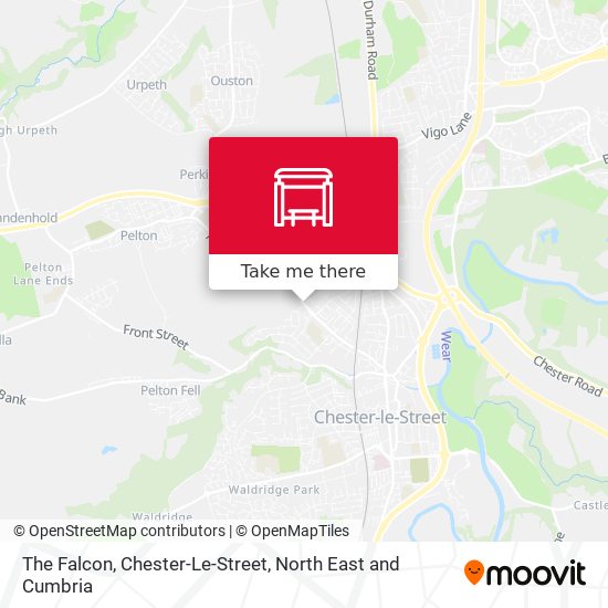 The Falcon, Chester-Le-Street map