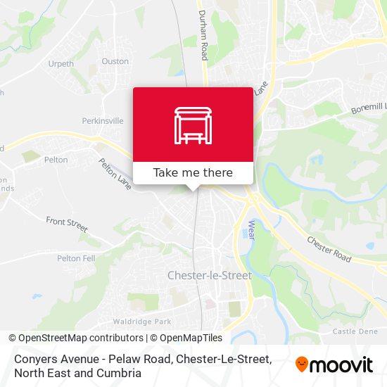 Conyers Avenue - Pelaw Road, Chester-Le-Street map