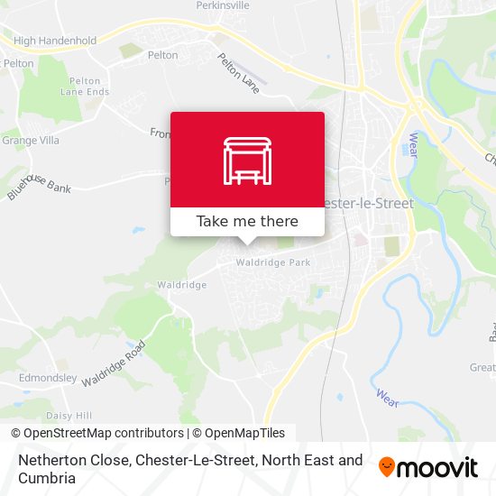 Netherton Close, Chester-Le-Street map