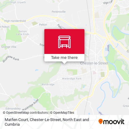 Matfen Court, Chester-Le-Street map