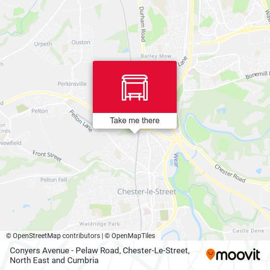Conyers Avenue - Pelaw Road, Chester-Le-Street map