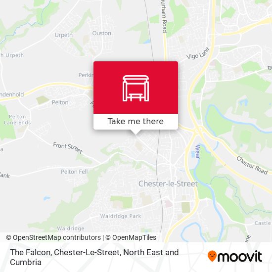 The Falcon, Chester-Le-Street map