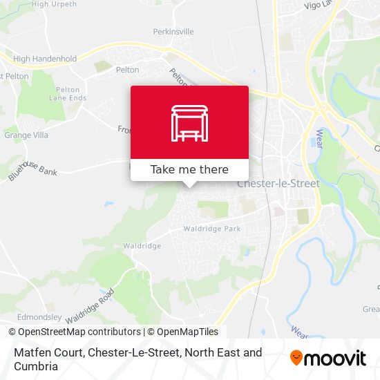 Matfen Court, Chester-Le-Street map