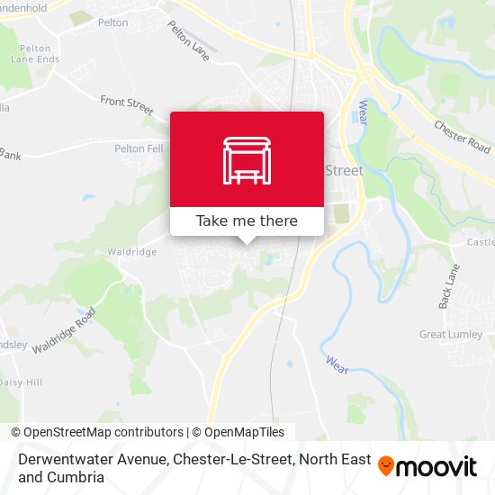 Derwentwater Avenue, Chester-Le-Street map