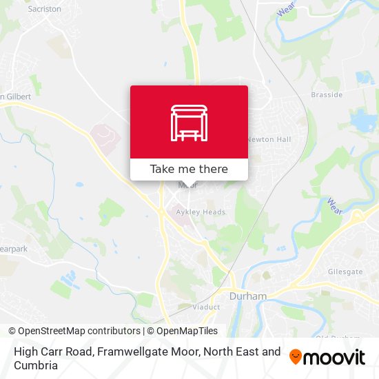 High Carr Road, Framwellgate Moor map