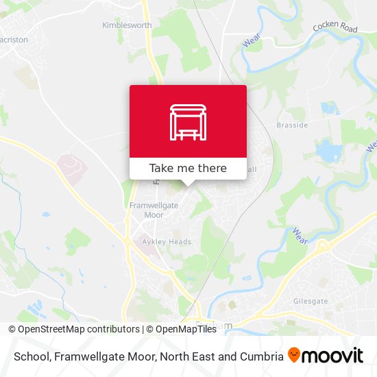 School, Framwellgate Moor map