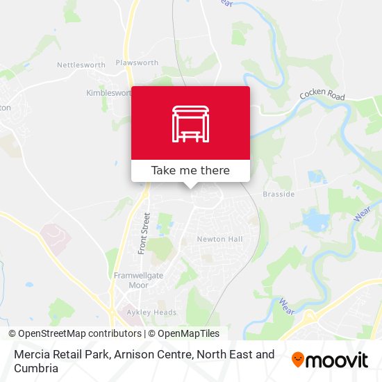 Mercia Retail Park, Arnison Centre map