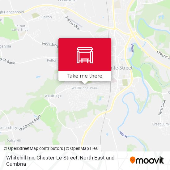 Whitehill Inn, Chester-Le-Street map