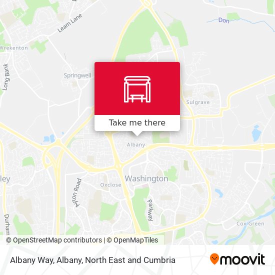 Albany Way, Albany map