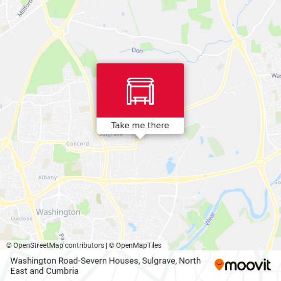 Washington Road-Severn Houses, Sulgrave map