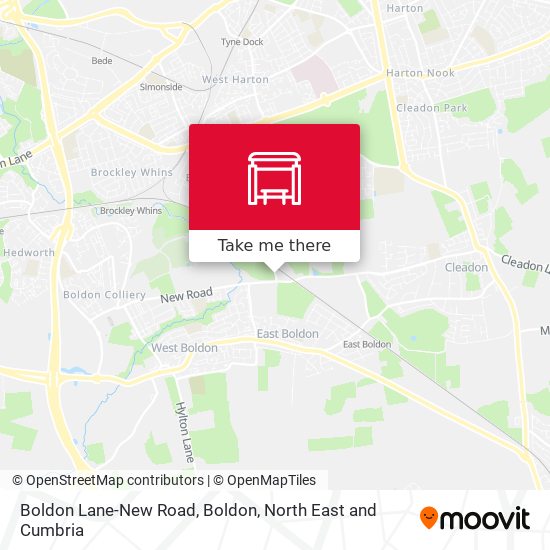 Boldon Lane-New Road, Boldon map