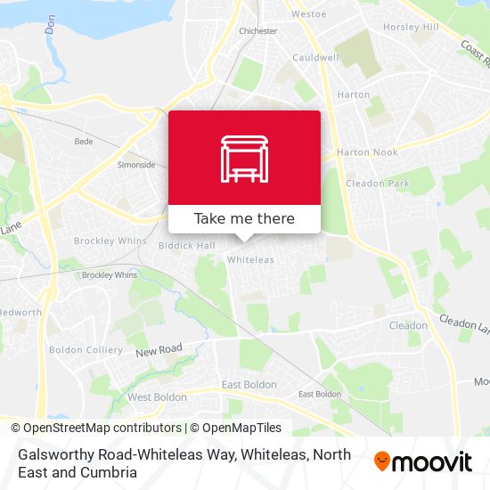 Galsworthy Road-Whiteleas Way, Whiteleas map